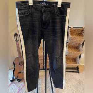Hollister Jeans with White Stripe W29